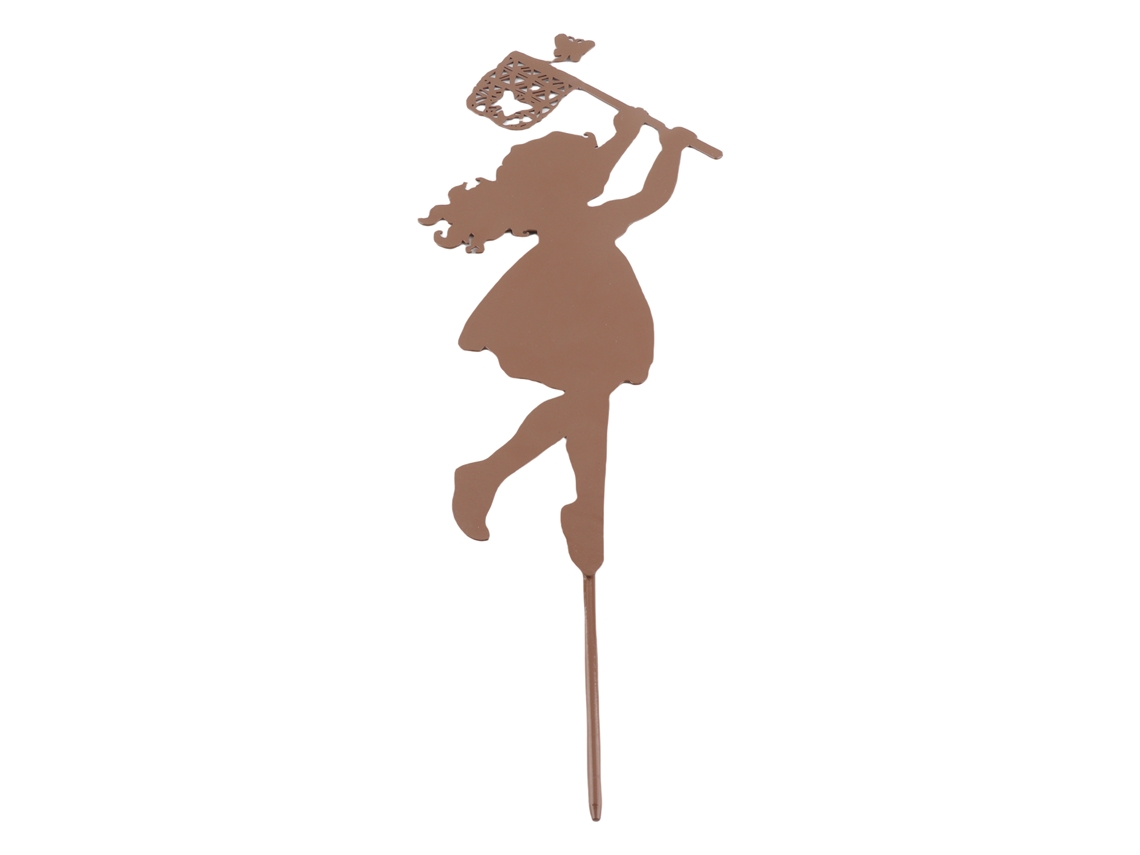 Silueta Infantil De Metal Para Decoración De Jardín, Escultura De Jardín.