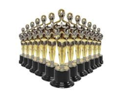 Paquete De 24 Estatuillas De Trofeos De Plástico Para Recuerdos De Fiesta, Premios Escolares, Premios De Juegos, Premios De Fiestas