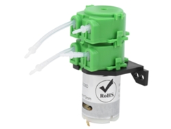 Bomba Peristáltica Mini Doble Cabezal Dosificación Dc24v Para Líquidos Viscosos/ No Viscosos, 1x3mm, Ideal Acuarios.