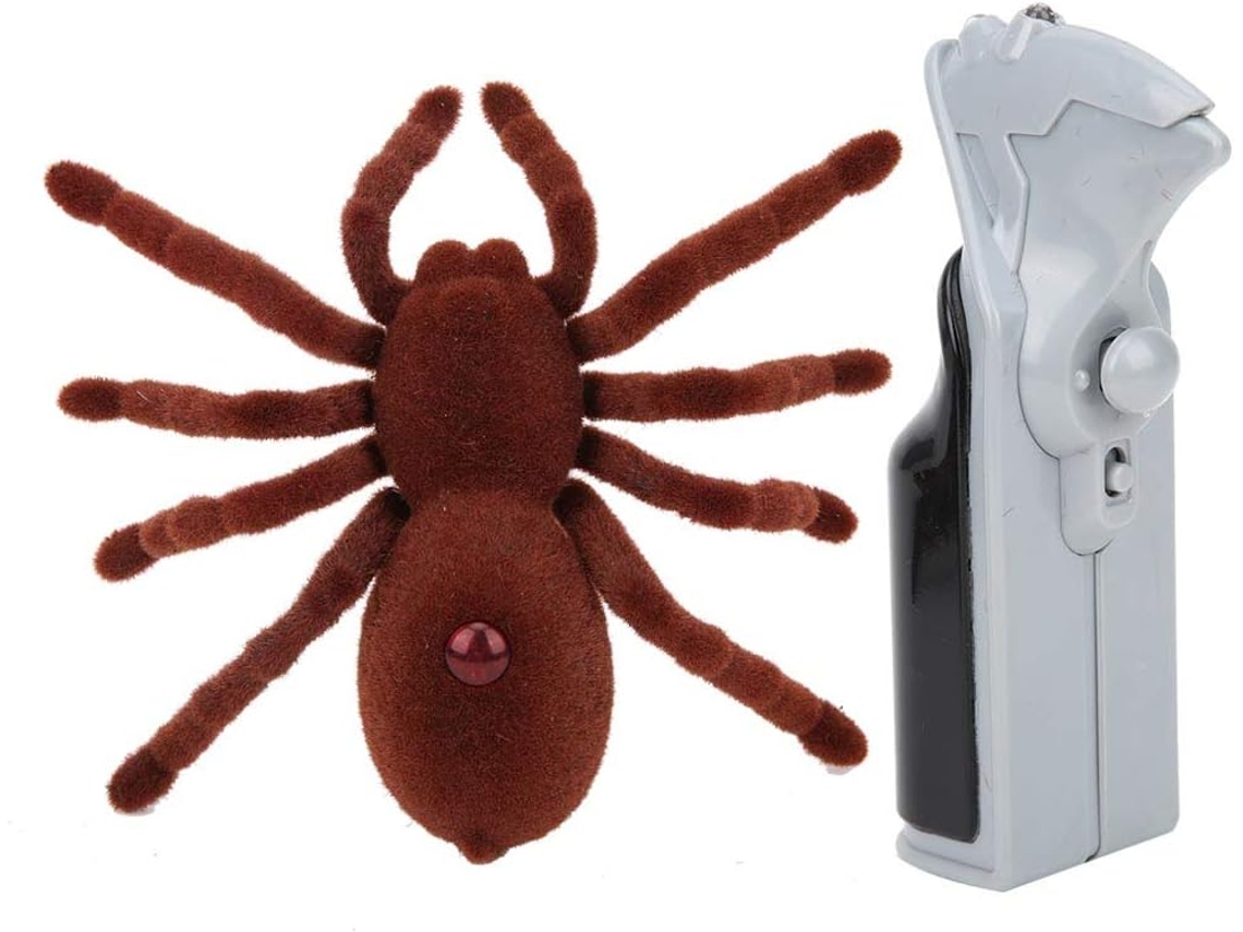 Araña Falsa De Halloween, Araña Suave, Aterradora Y Espeluznante Con Control Remoto, Juguetes De Ara