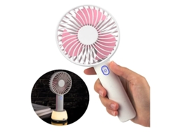Ventilador Mao de 2000 mAh, LED, 7 núcleos, 3 velocidades, color rosa, Yizhood