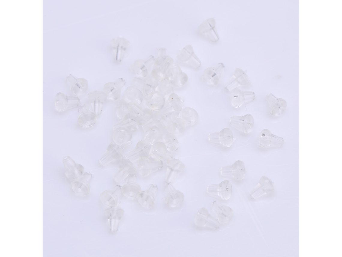 50 Peças De Alta Qualidade Tapões De Plástico Para Pesca De Carpa Float Stops Transparentes Bait Hair Boilie Stoppers