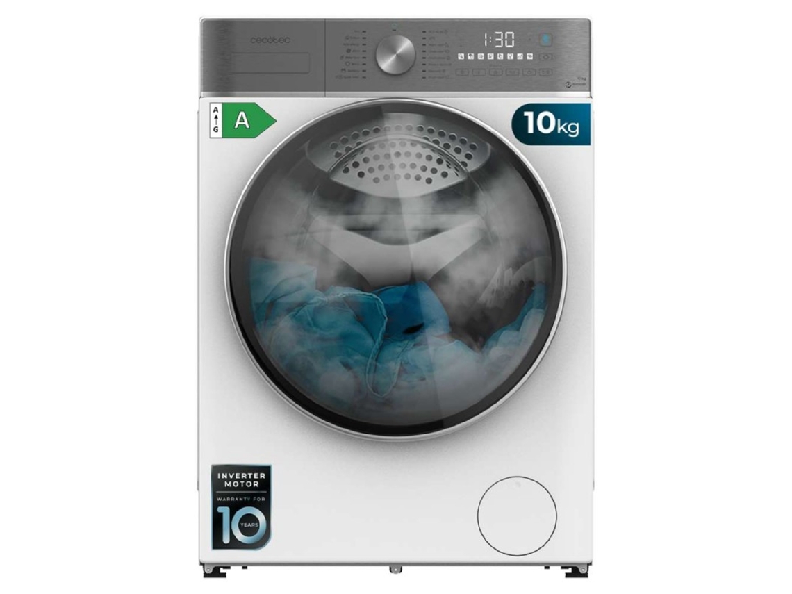 Cecotec Lavadora 10kg Carga Frontal Bolero Dresscode 10800 Inverter A 2000w, 1400 Rpm, 16 Programas, Motor Inverter Plus