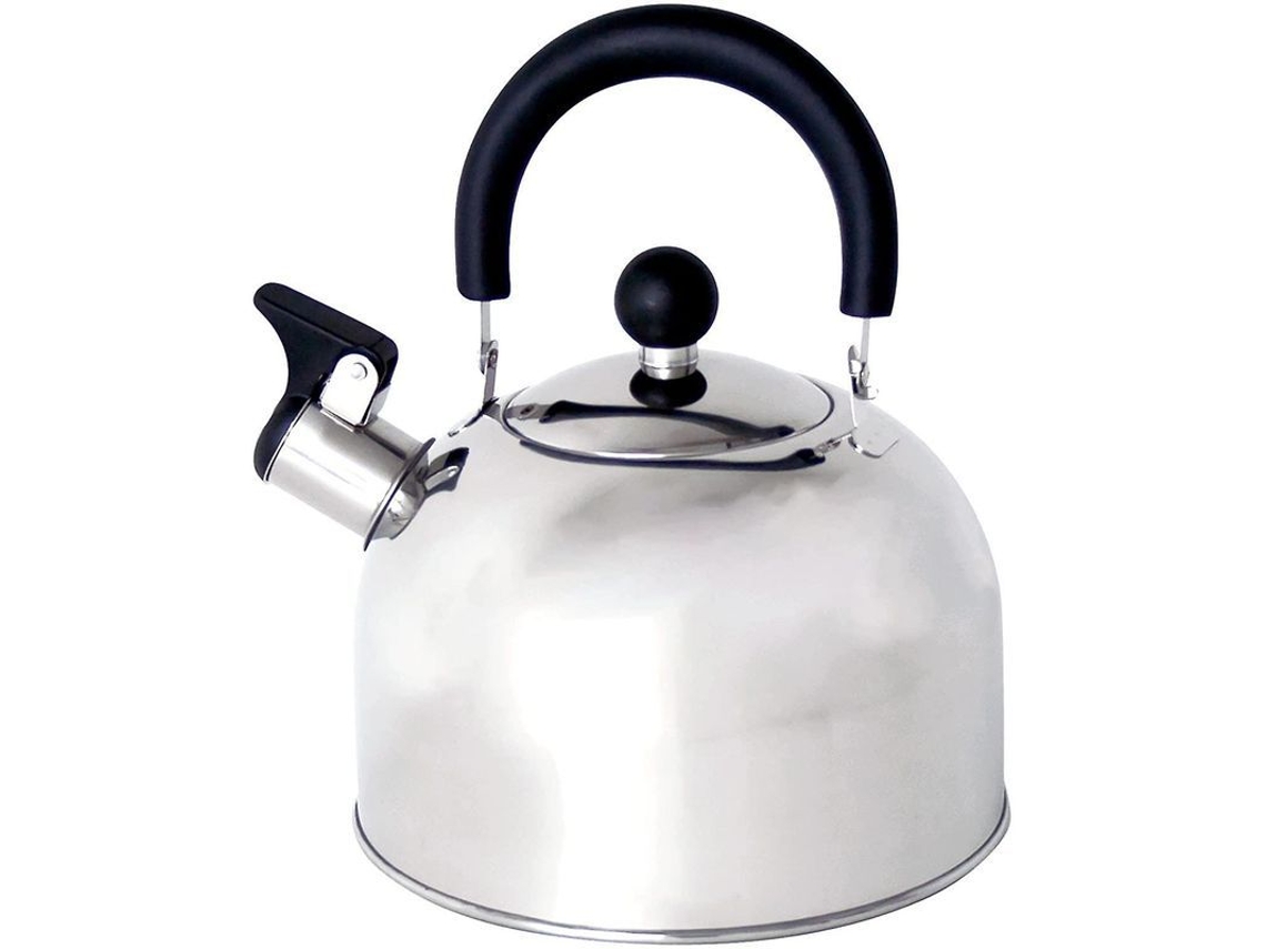 Tetera Silbante De Acero Inoxidable, 4 Litros, Apta Para Placas De Inducción.