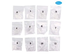 Uñas postizas profesionales transparentes Kkml-504pcs para manicura casera, herramientas portátiles para uñas.