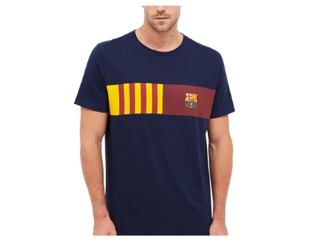 Camiseta de Hombre para Fútbol BARCA Barça Senyera Azul (XL)