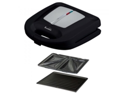 Comelec Sa 1216 Sandwichera 850 W Negra Acero Inoxidable