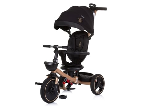 Triciclo plegable con asiento 360º ALPHA de CHIPOLINO ebony