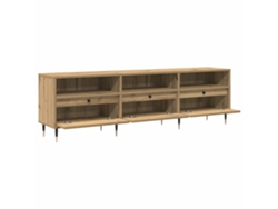 Mueble de TV de roble artesanal 150 x 30 x 45 cm MAISON EXCLUSIVE