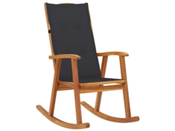 Mecedora con cojines de madera maciza de acacia Dkd Home Decor