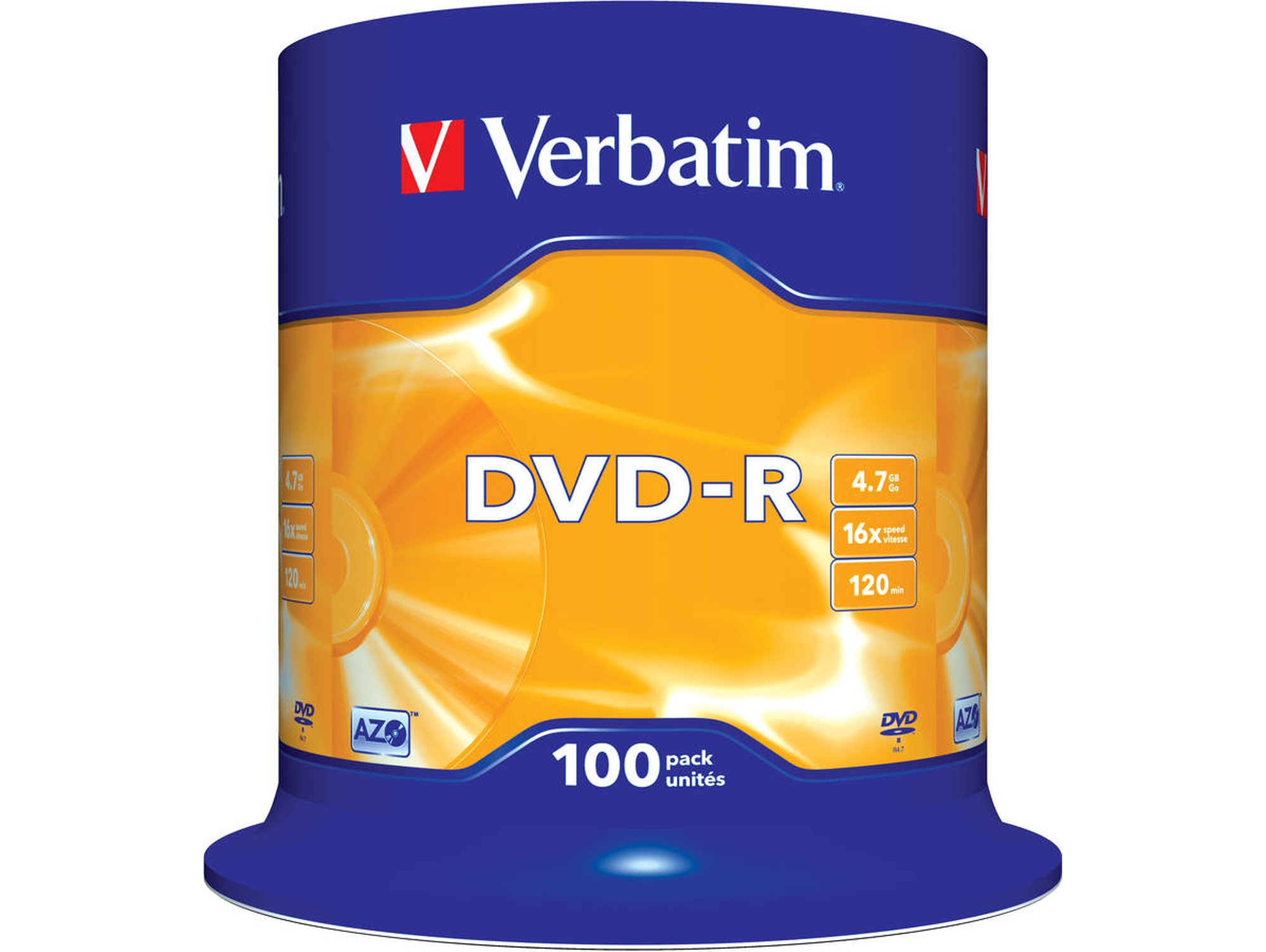 DVD vírgen VERBATIM DVD-R Matt Silver