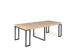 Mesa extensible Vella para 8-10 personas con efecto madera, 235 cm, Concept U