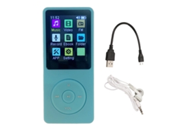 Reproductor MP4 portátil (compatible con tarjeta de memoria, pantalla LCD de 1,8 pulgadas)