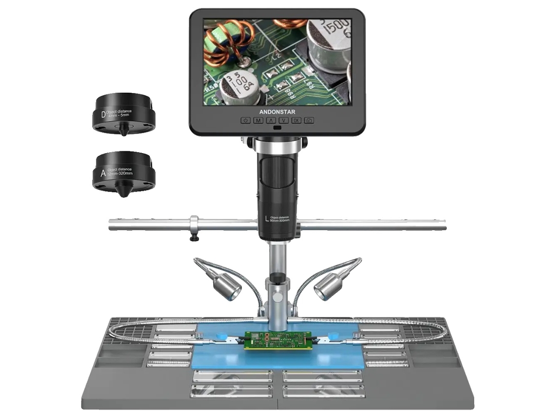 Microscopio digital, aumento de 2000x, salida de vídeo UHD, Ad246sm Plus, 2000x OEM
