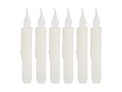 Juego de 6 velas cónicas LED sin humo CHABERLU
