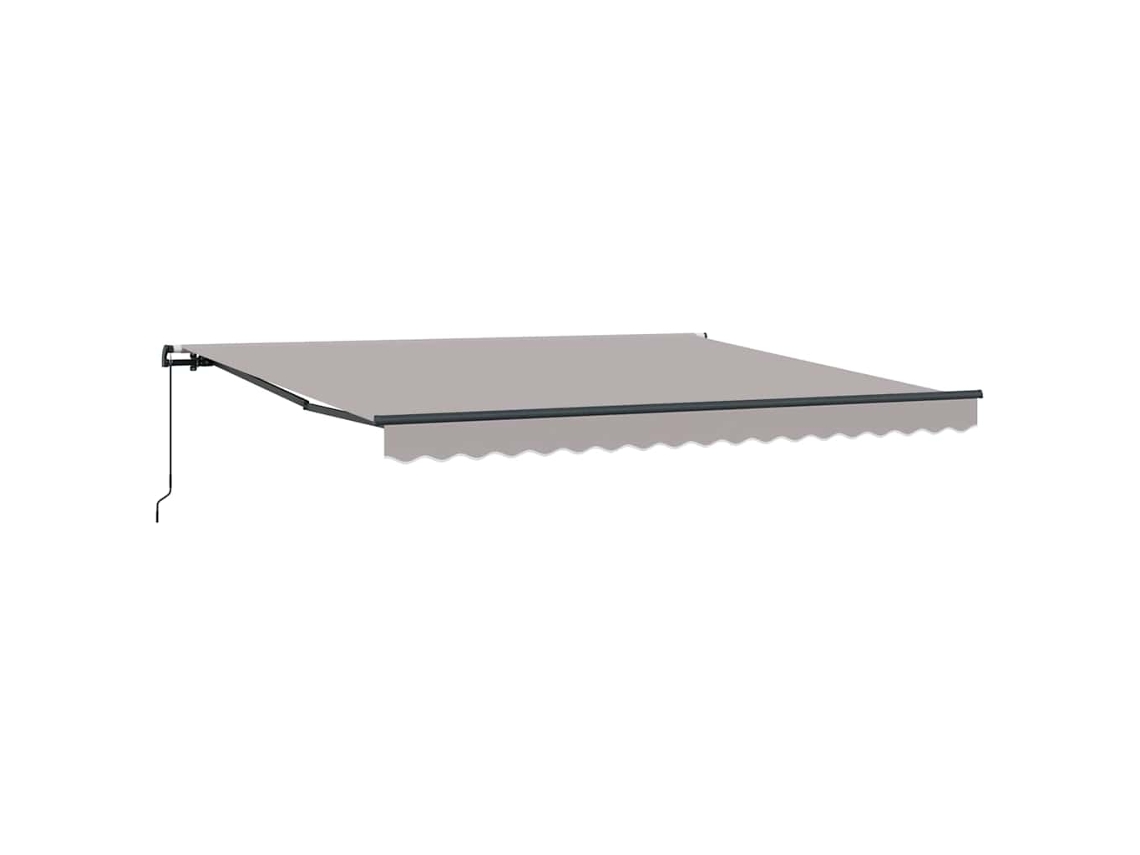 Maison Exclusive - Toldo Retráctil Gris Claro 400 X 350 Cm Poliéster Y Acero