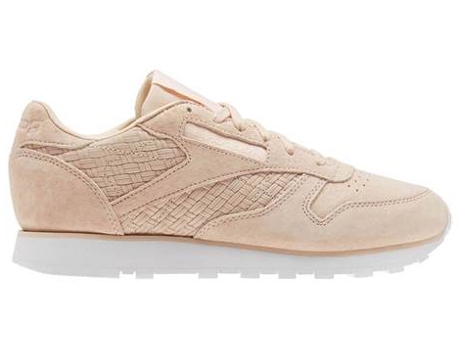 Zapatillas Deportivas REEBOK Cl Lthr Woven Emb (Rosa, Beige - Material Sintético- 37,5)
