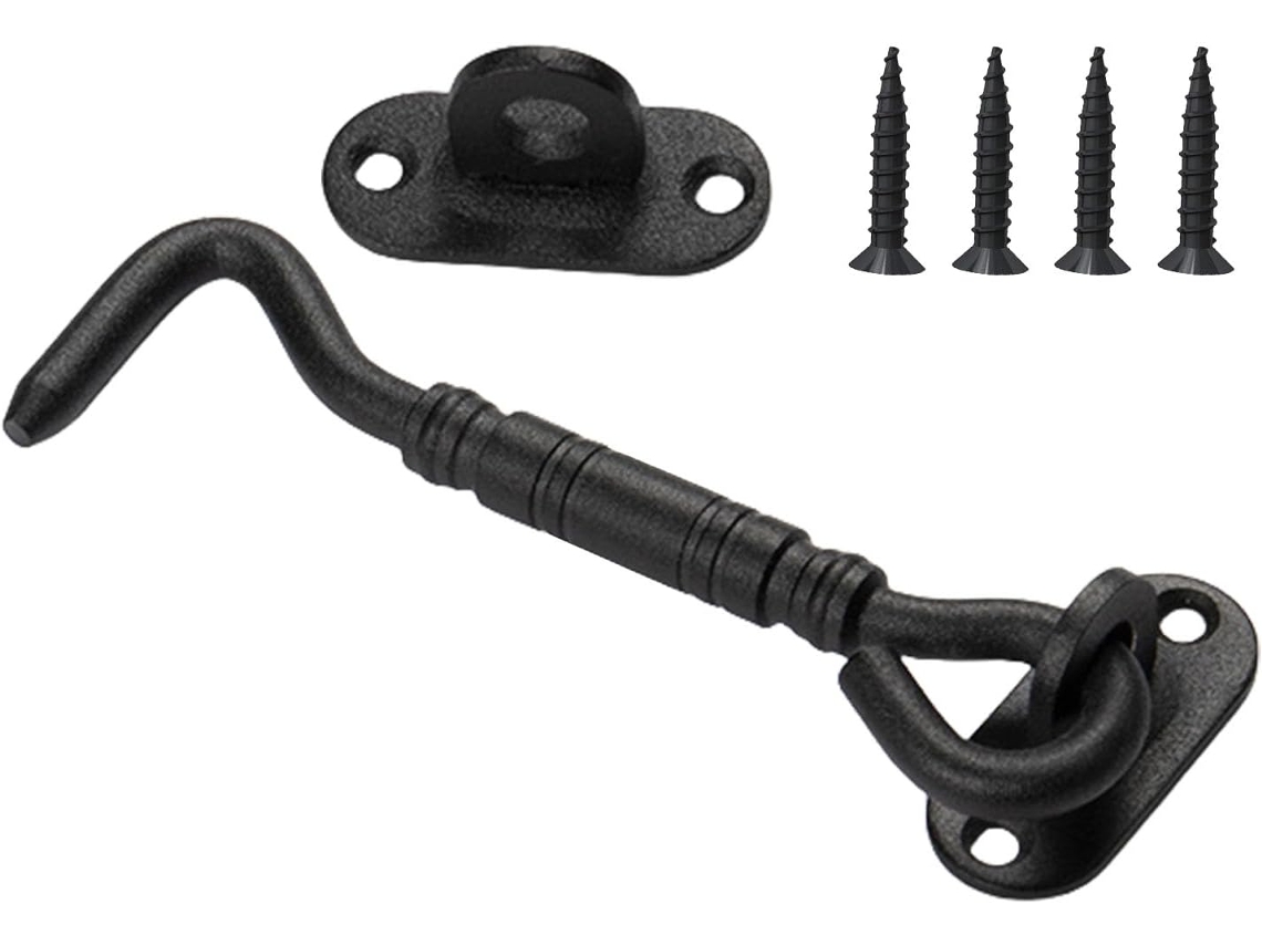 Gancho De Acero Fuerte Con Tornillos, Acabado A Prueba De Erosión, Juego De Gancho Colgante De Metal Para Entornos