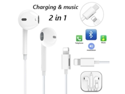 Auriculares de diadema plana 2 en 1 Apple EOOCOO con control por cable y carga Bluetooth