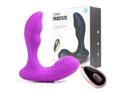 Vibrador anal con control remoto con 12 modos de vibración para adultos (púrpura) YIZHOOD