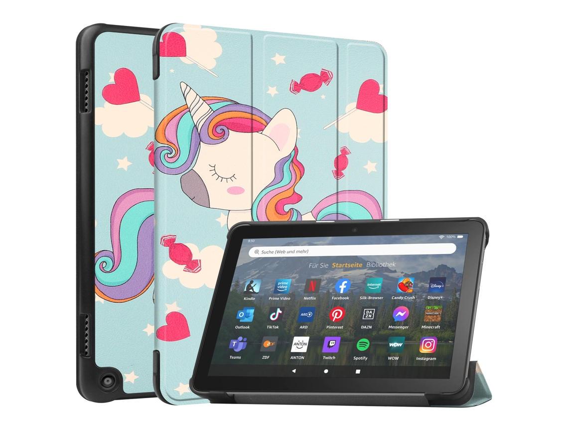 Funda Fwinl para Amazon Fire HD 8/Fire HD 8 Plus 2020 Unicorn