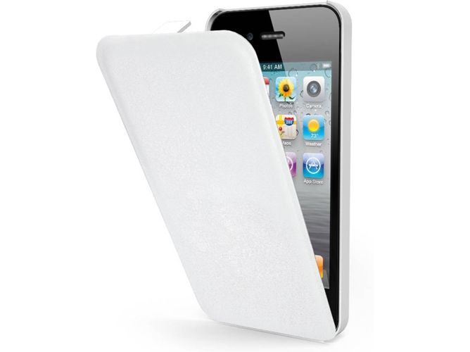 Funda iPhone 5, 5s, SE MUVIT Flip Blanco