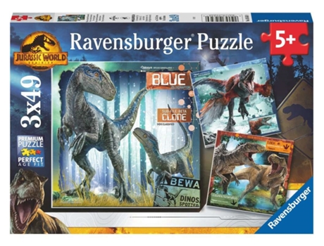 Puzzle RAVENSBURGER (Cartón - Azul - 21 x 21 cm)