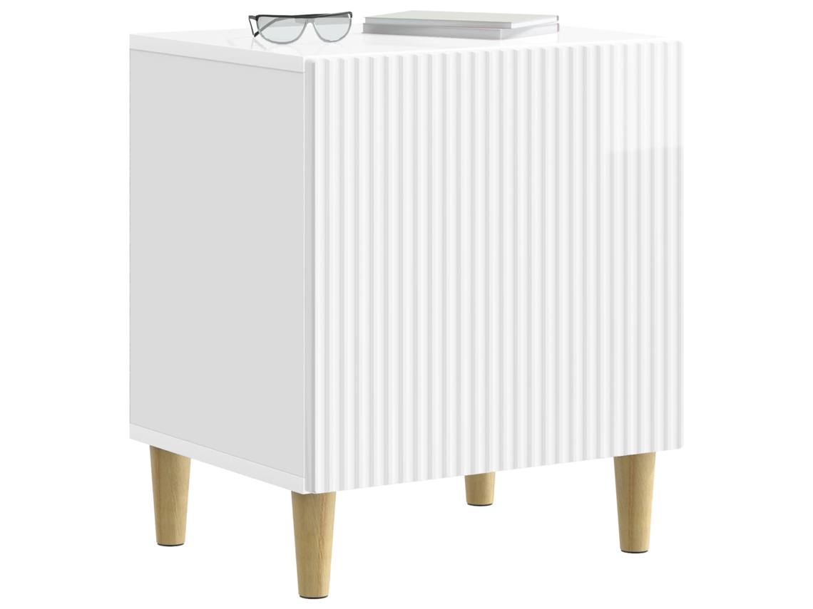 Maison Exclusive - Armario De Noche 2 Pcs Brillante 43 X 34,5 X 50 Cm