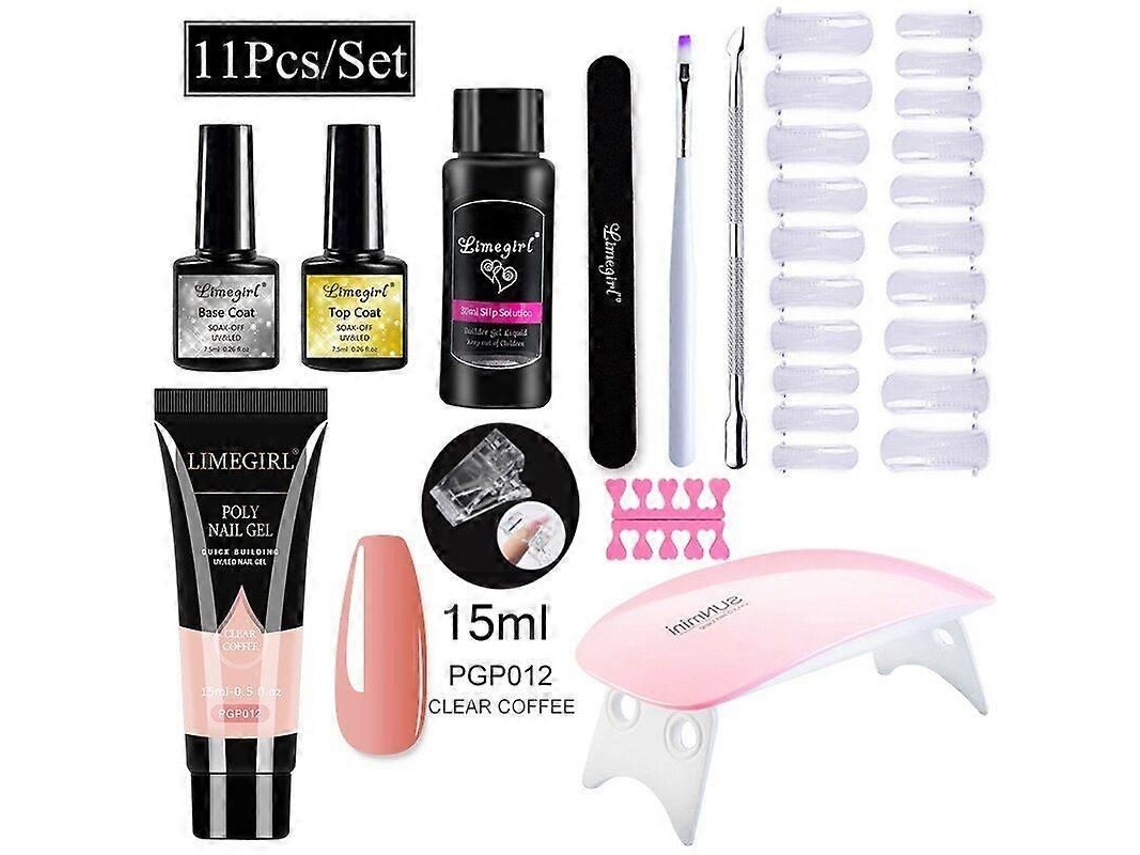 Kit de manicura con lámpara LED de 54 W, torno de uñas de 20.000 RPM, máquina perforadora de uñas, kit y gel UV GOKOCO.