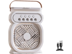 Ventilador De Mesa Eifson Evaporativo 3 Velocidades Con Depósito 450ml Luz Ambientalblanco