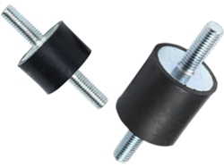 Amortiguadores De Goma Negros Doble Rosca Herramientas Antivibración M3/m4/m5/m6/m8 (8x20) 25x25 M