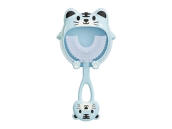 Cepillo de dientes infantil GOKOCO en forma de U, de silicona para niños, limpieza completa de 360 ​​grados, cuidado bucal para bebés.