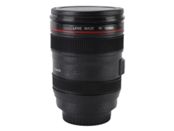 Taza con forma de lente de cámara de 420 ml, a prueba de fugas, ideal para fotógrafos viajeros.