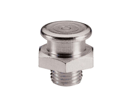 UMETA-4302263-100 Engrasadores rectos de cabeza plana DIN 3404 tipo M22 (R.3/8"-19 BSPP x L.21.5 x Ø22 acero)