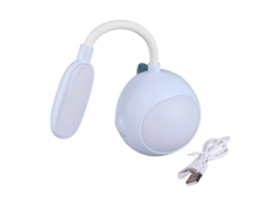Lámpara De Escritorio Led Con Batería, Flexible, Protección Ocular, Luz Nocturna, Carga Usb Para Dormitorio Y Dormitorio Universitario, Azul
