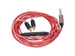 D2026n cabo de Áudio para Fones de Ouvido com Microfone e Controle de Volume para Audio Technica Cks1100 E40 E50 E70 Ls200 Ls300 Ls400