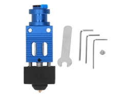 Kit de extrusor hotend de aluminio con boquilla de latón para impresora 3D Ender 3 S Pro, accesorios azules.