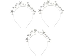 Conjunto De 3 Diademas Gruesas Para Mujer, Modernas Con Diamantes De Imitación Metálicos Para Decoración De Bodas Y Fiestas.
