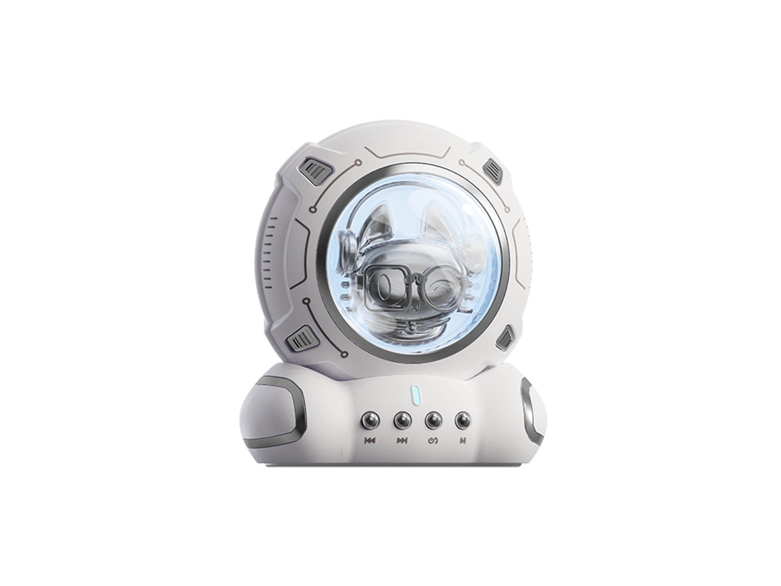 Altavoz Bluetooth Portátil Pequeño Con Diseño De Dibujos Animados, Sonido Hd, Compatible Con Teléfonos Móviles, Tabletas Y Portátiles - Plateado