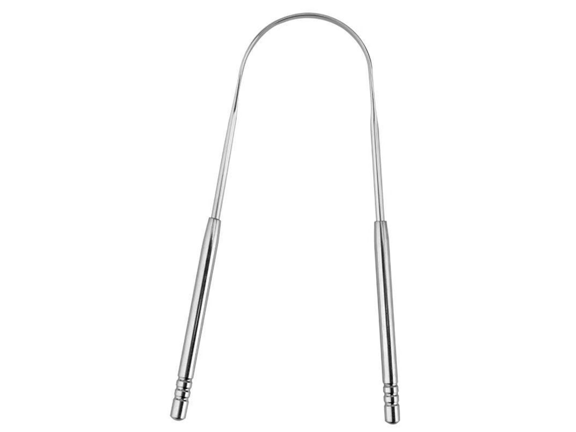 Raspador De Lengua De Acero Inoxidable, 2 Formas De U - Limpieza Profunda, Aliento Fresco, Higiene Bucal Para Adultos Y Niños