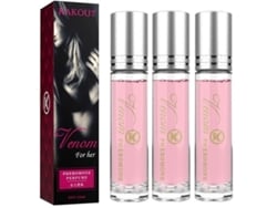 Perfume Íntimo Con Feromonas Para Atraer A Hombres Y Mujeres. Roll-on, 3 Unidades, 10 Ml.