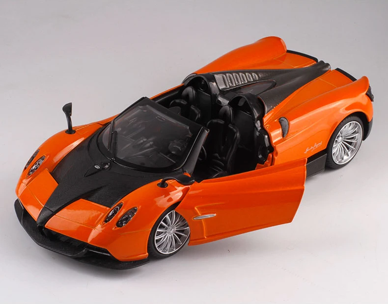 (laranja) Miniatura De Carro Superesportivo Em Escala 1:24, Feita De Metal.