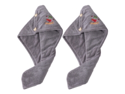 Conjunto de Toalla KOFIHETY Bandana Secar Cabello Largo - 2pcs (Talla Única)