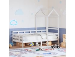Sofá Cama Madera Maciza De Pino Blanco 80x200 Cm