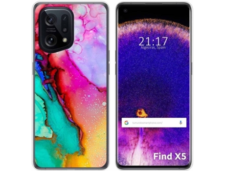 Carcasa para Oppo Find X5 5G TUMUNDOSMARTPHONE Dibujos Mármol 15 Multicolor