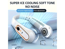 Ventilador De Cuello Usb Ligero Y Portátil: Portátil, Recargable, Giratorio 360°, Funcionamiento Silencioso.