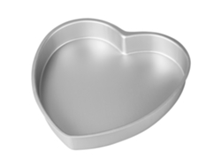 Molde para tarta JEIIBRZUI con fondo extraíble en forma de corazón de 8 pulgadas