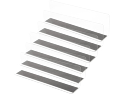 Estanterías magnéticas para herramientas, 20x4, 3x7, 5, PVC transparente, 6 piezas, formato GOKOCO
