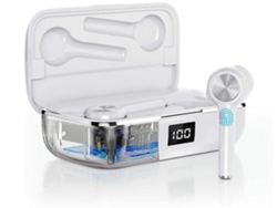 YEMAESRE Auriculares Bluetooth impermeables con cancelación de ruido Blanco