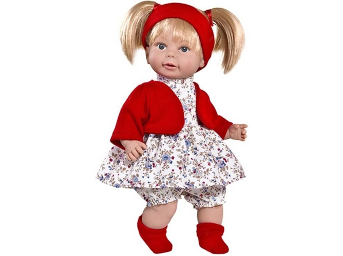 Muñeca DISFRAZZES Angela Infantil Lana Roja con Voz (38 cm)